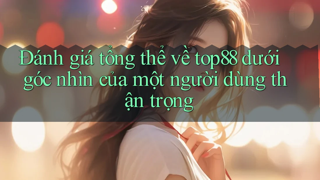Đánh giá tổng thể về top88 dưới góc nhìn của một người dùng thận trọng Đánh giá tổng thể về top88 dưới góc nhìn của một người dùng thận trọng