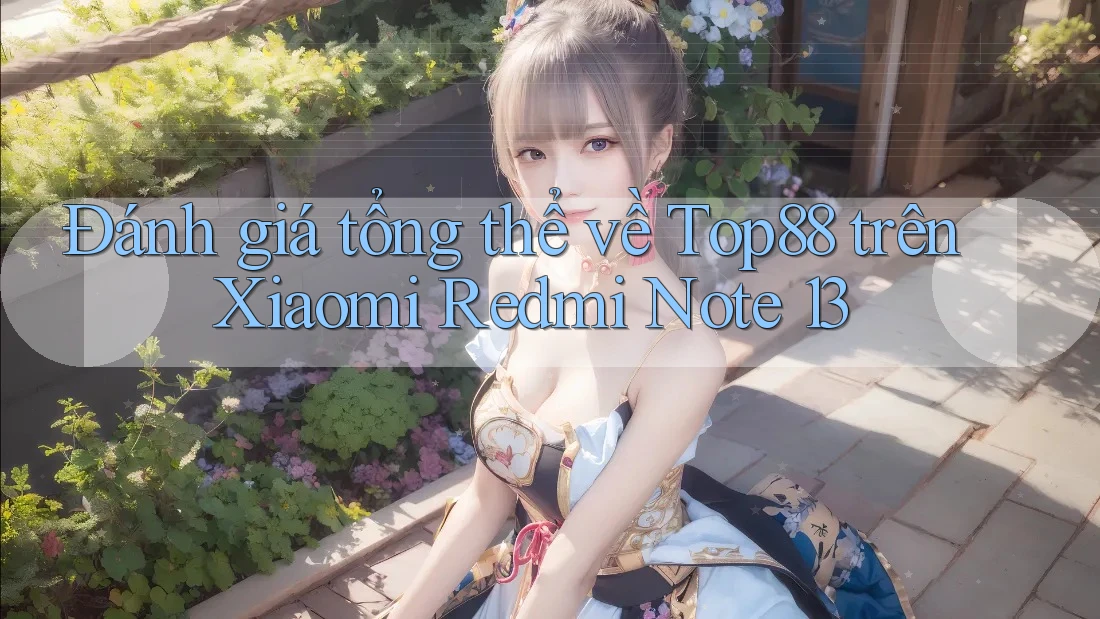 Đánh giá tổng thể về Top88 trên Xiaomi Redmi Note 13 Đánh giá tổng thể về Top88 trên Xiaomi Redmi Note 13