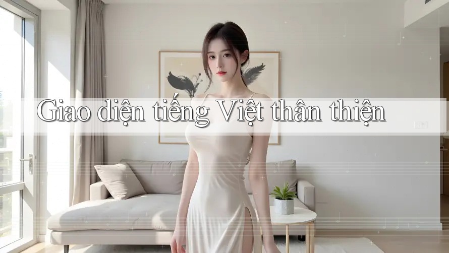 Giao diện tiếng Việt thân thiện Giao diện tiếng Việt thân thiện