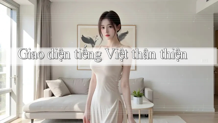 Giao diện tiếng Việt thân thiện Giao diện tiếng Việt thân thiện