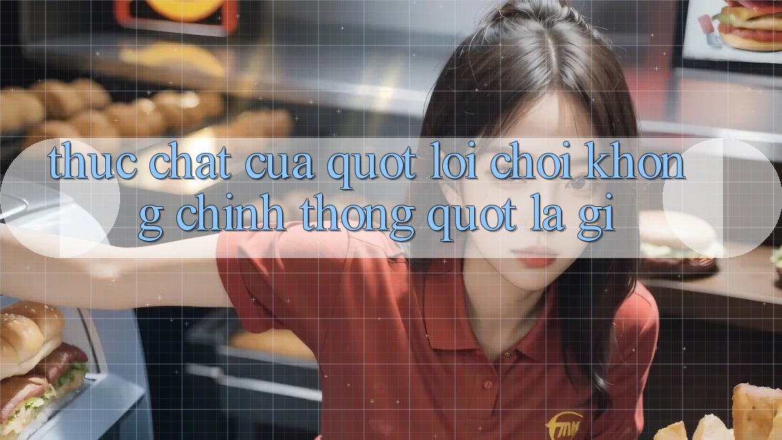 Thực Chất Của " Lối Chơi Không Chính Thống" Là Gì? Thực Chất Của " Lối Chơi Không Chính Thống" Là Gì?