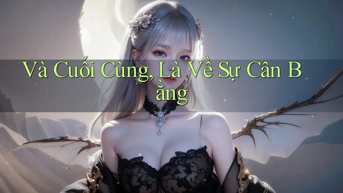 Và Cuối Cùng, Là Về Sự Cân Bằng